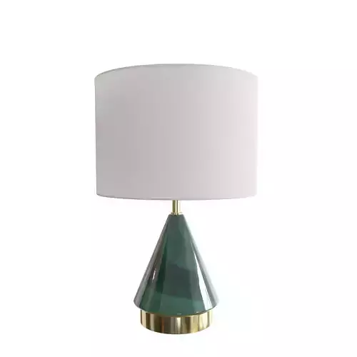 West Elm Metalized Glass Table Lamp Green