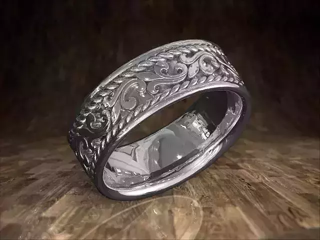 Weddgin Band With Rope  Design