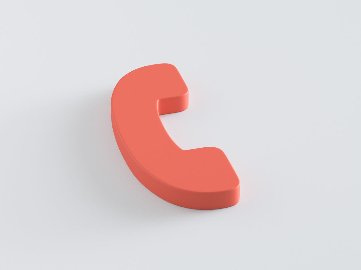 Web Icon Phone 3D model_1