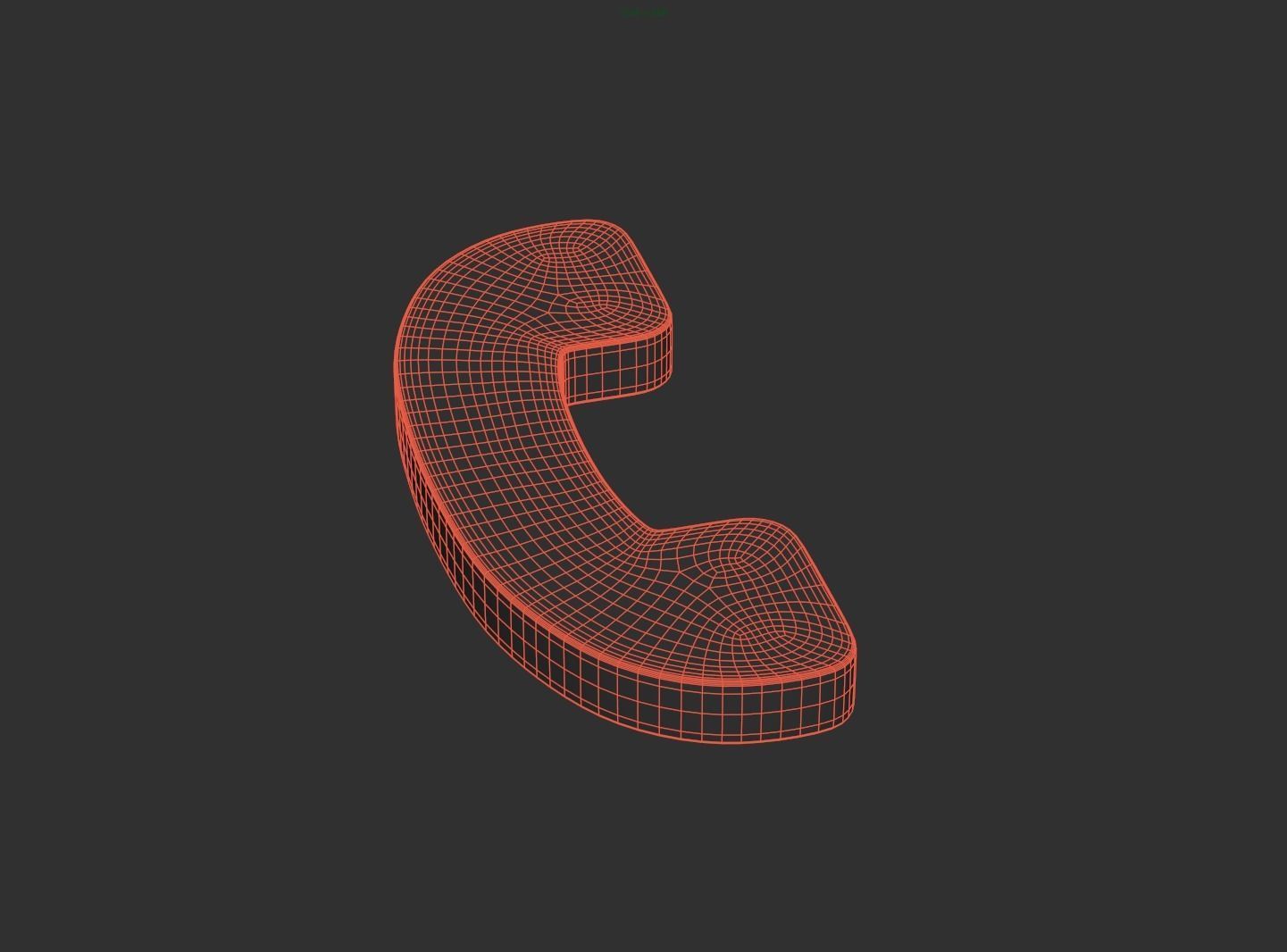 Web Icon Phone 3D model_2