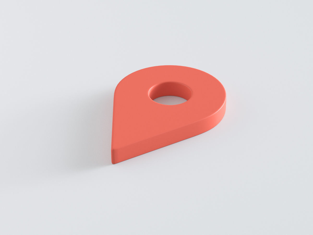 Web Icon Pin 3D model_1
