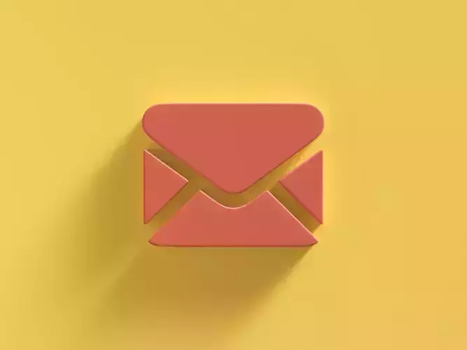 Web Icon Mail 3D model