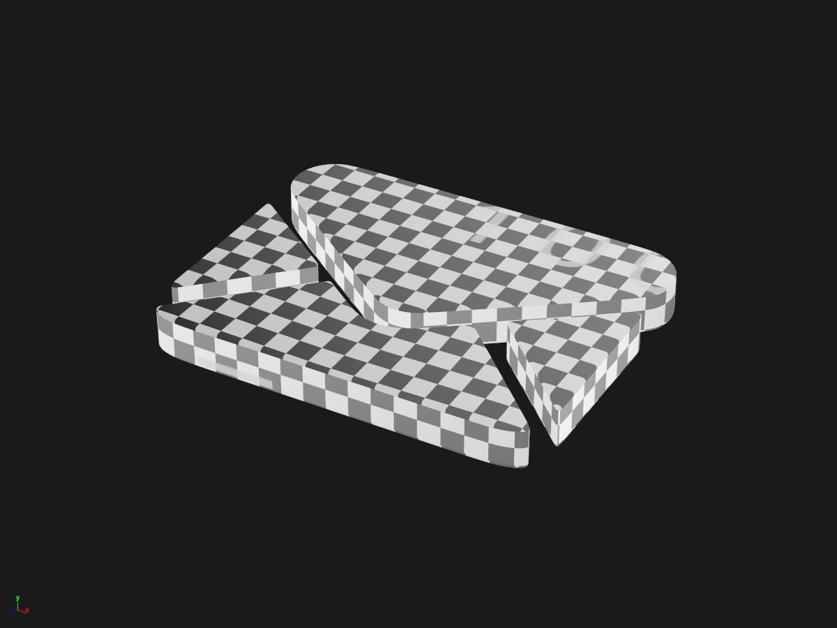 Web Icon Mail 3D model_3