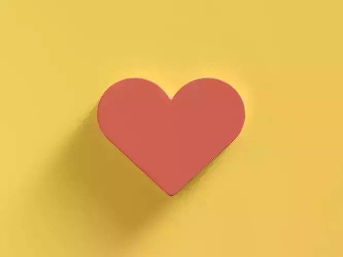 Web Icon Love 3D model