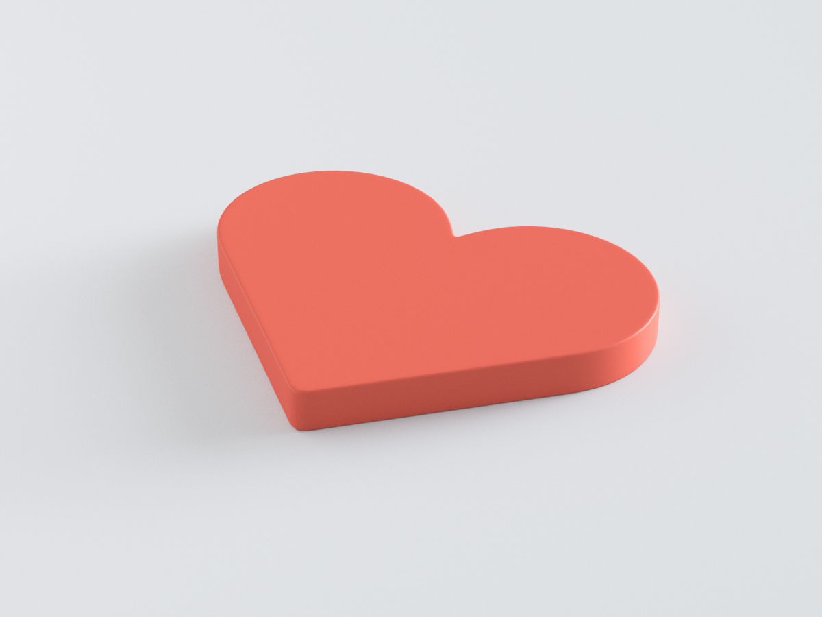 Web Icon Love 3D model_1