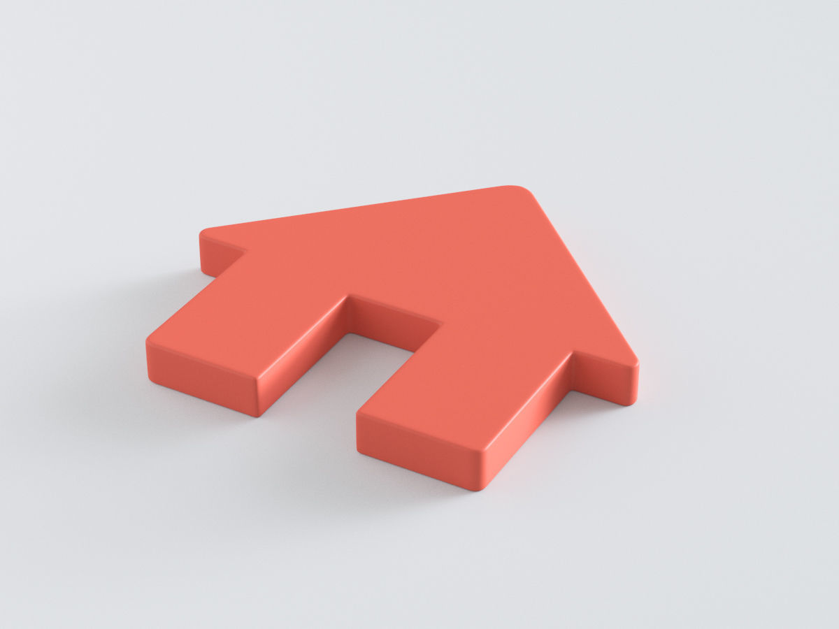 Web Icon Home 3D model_1