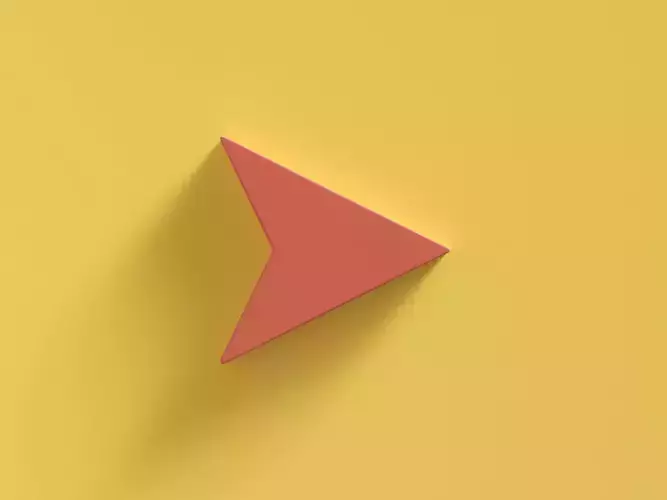 Web Icon Arrow 3D model