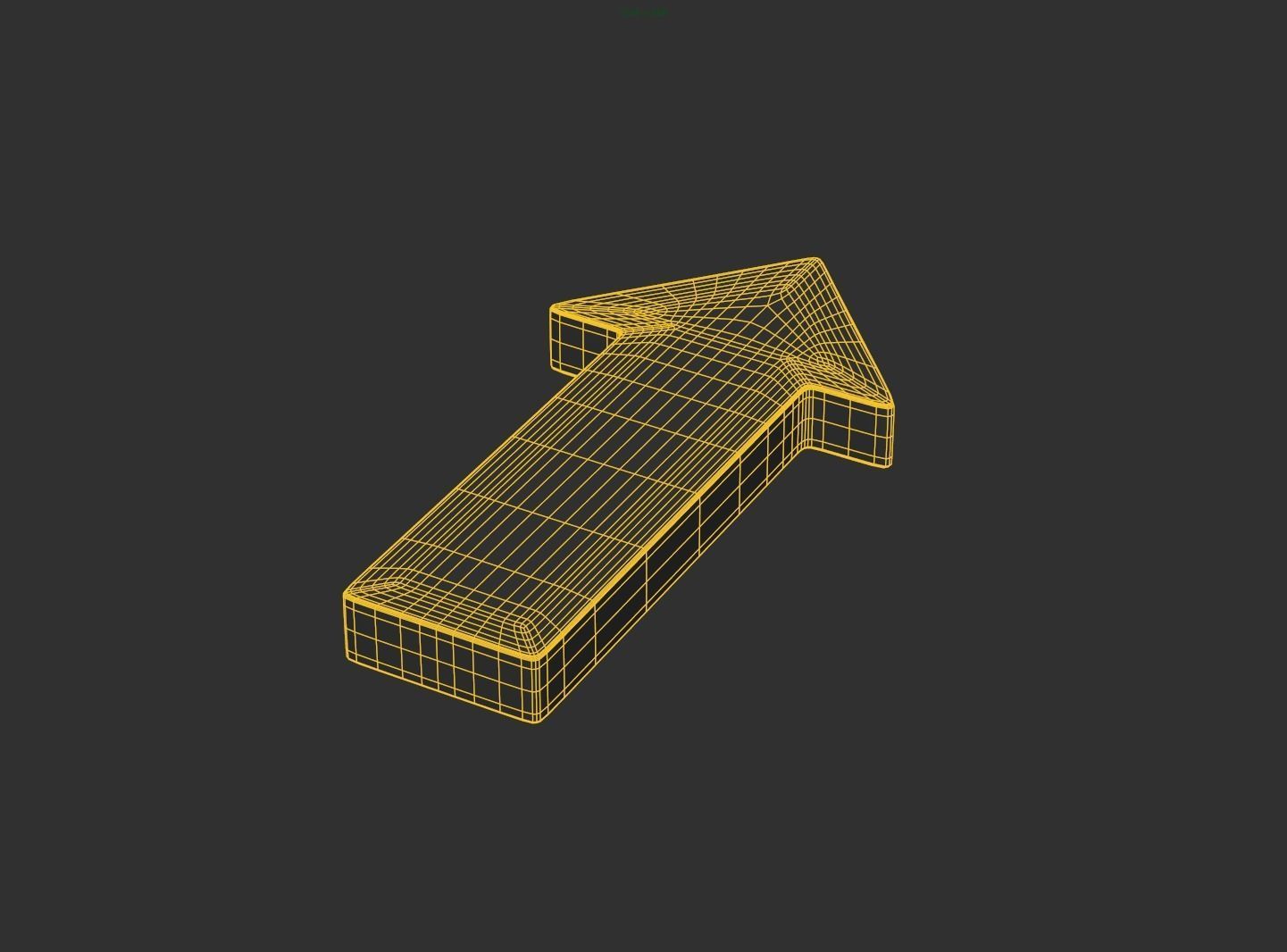 Arrow Bold Up 3D model_2