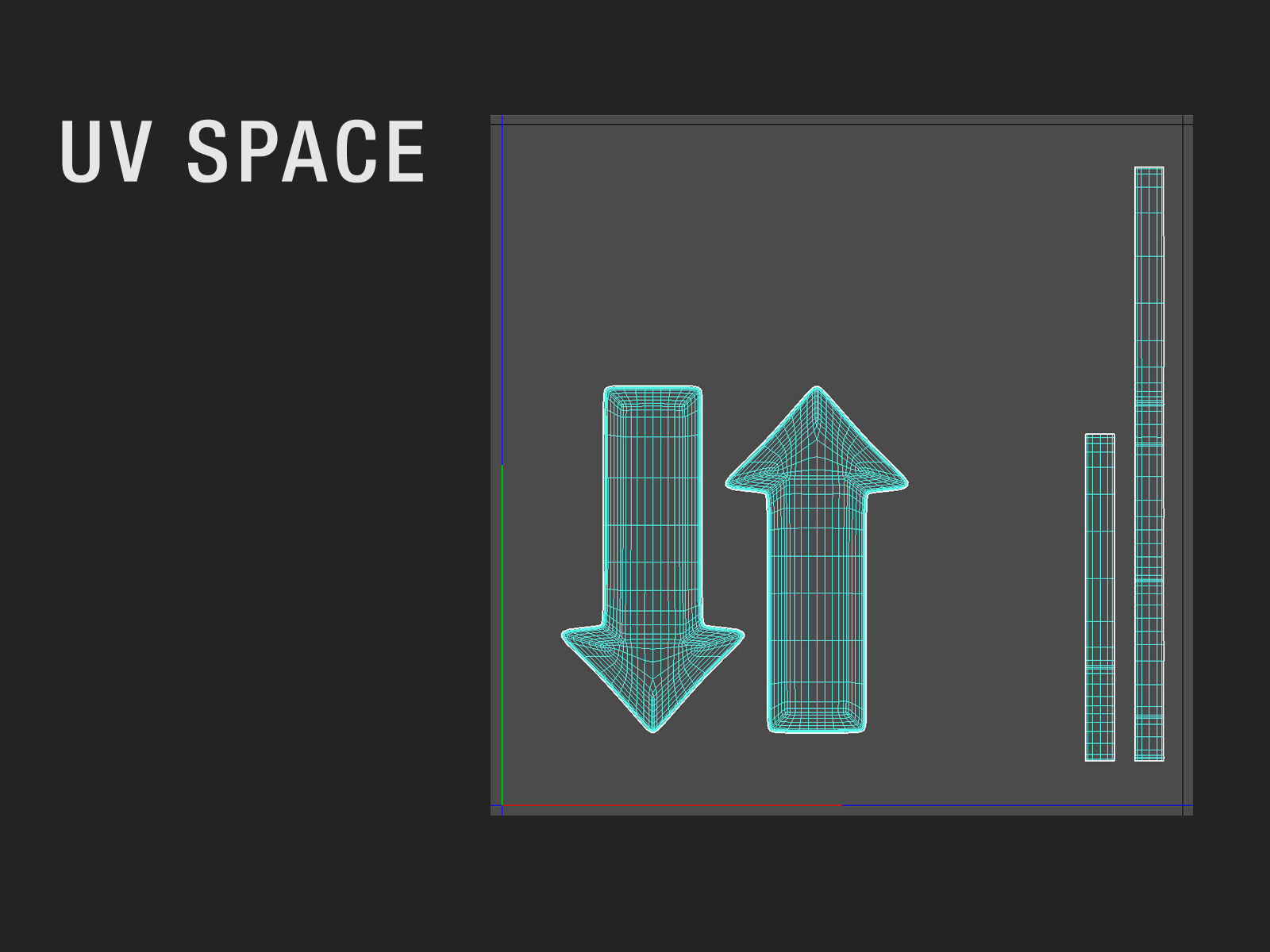 Arrow Bold Up 3D model_4