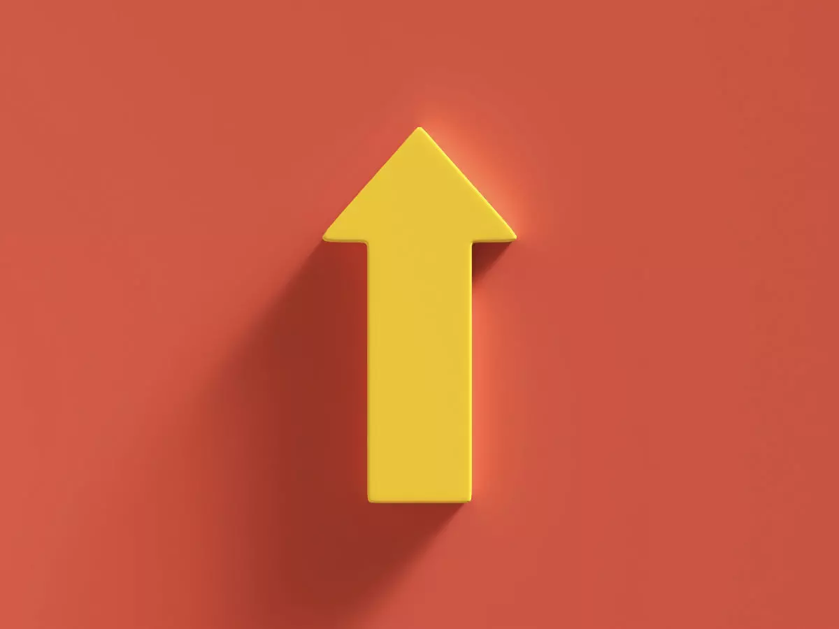 Arrow Bold Up 3D model_0