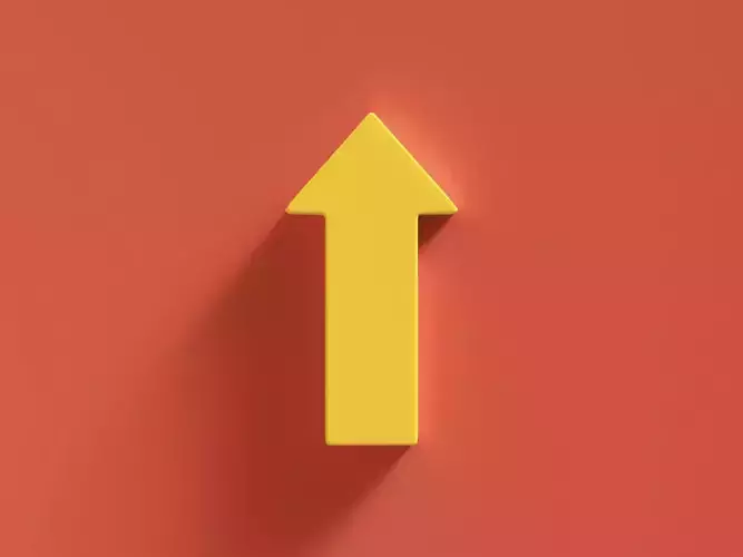 Arrow Bold Up 3D model