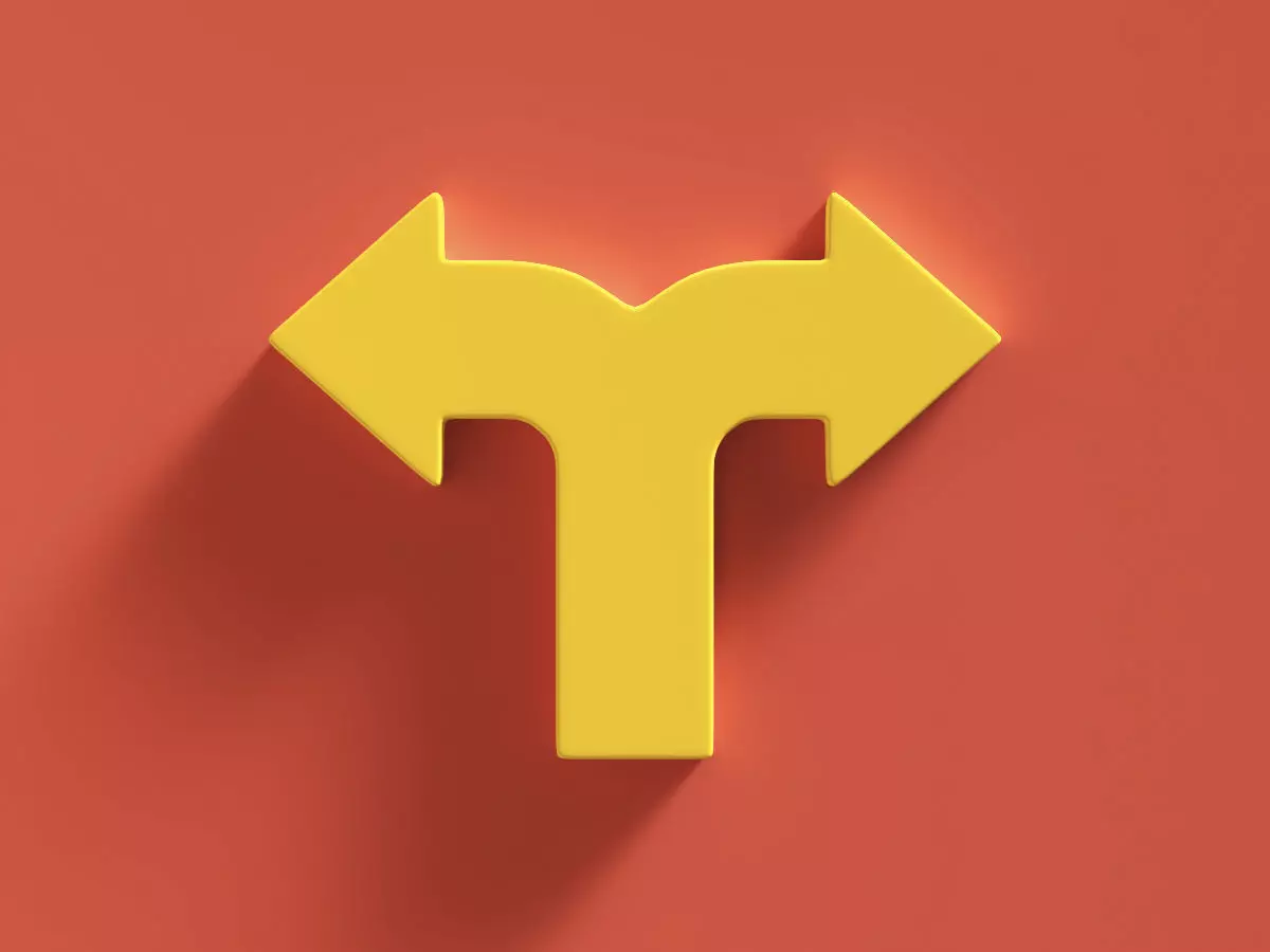 Arrow Bold Split 3D model_0