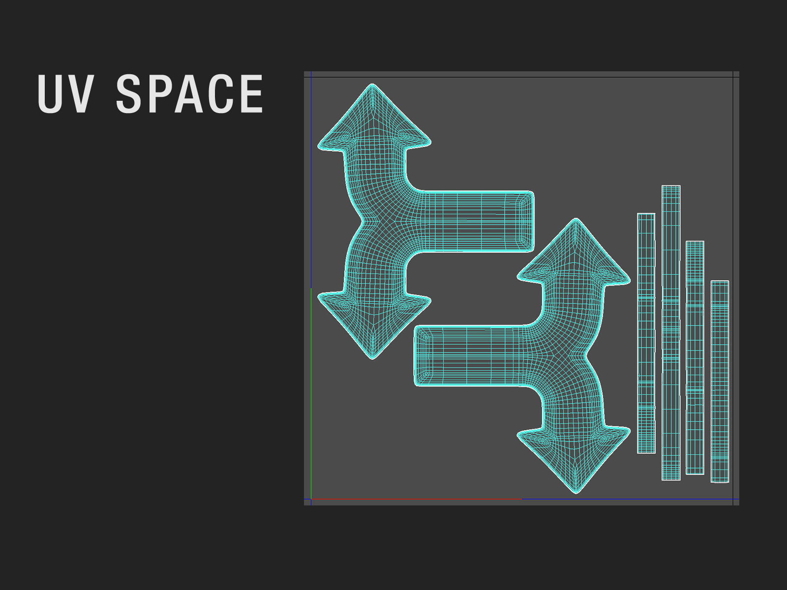 Arrow Bold Split 3D model_4
