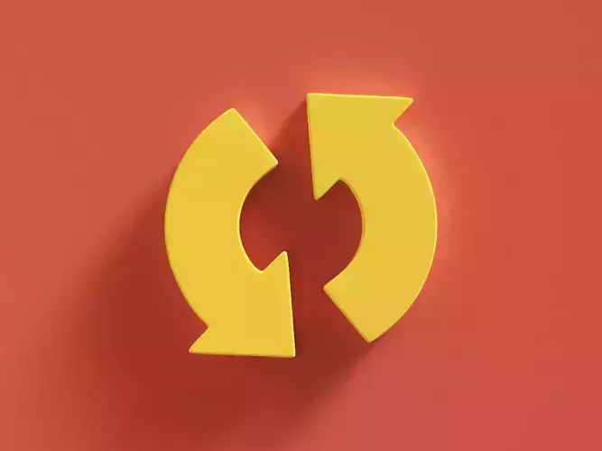 Arrow Bold Spin 3D model