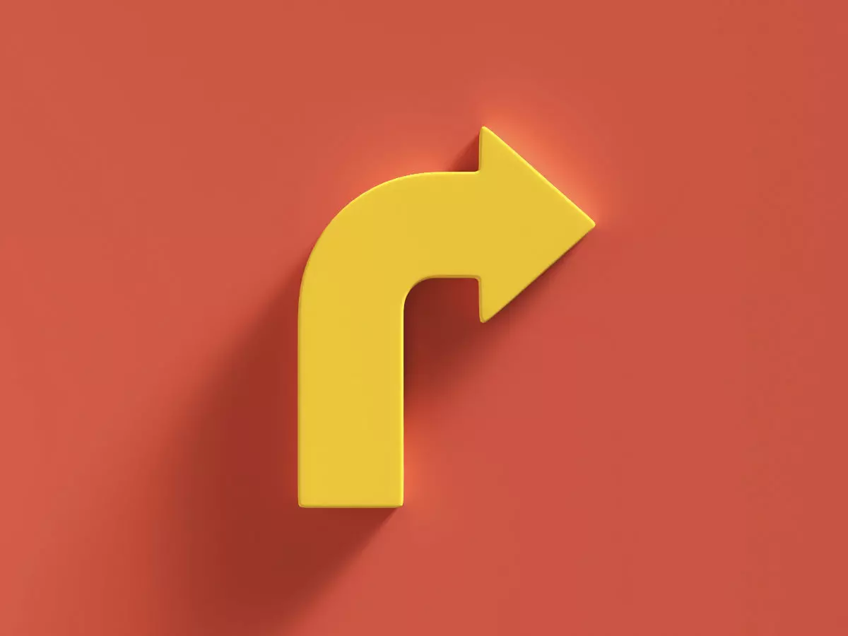 Arrow Bold Right 3D model_0