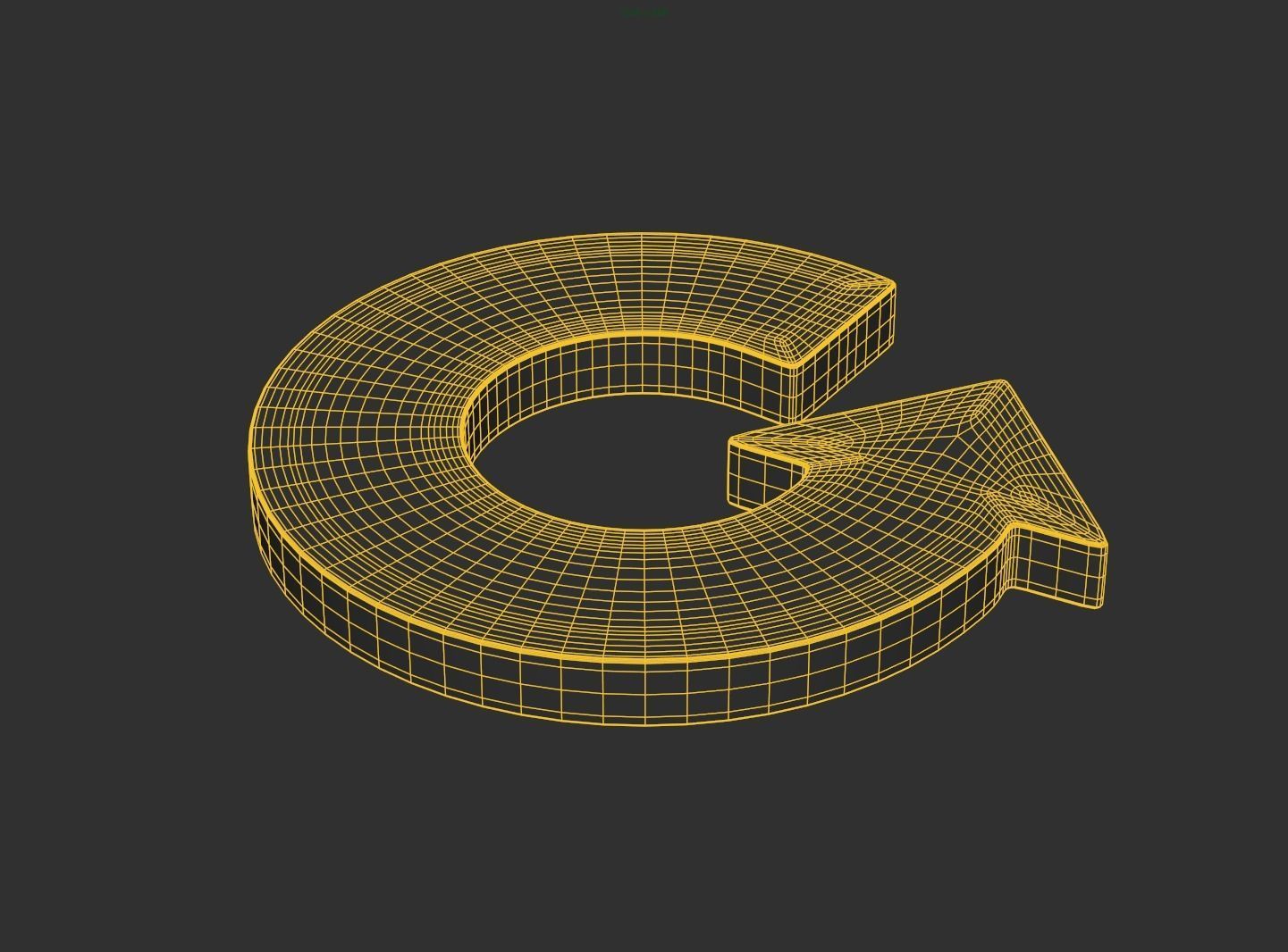 Arrow Bold Circle 3D model_2