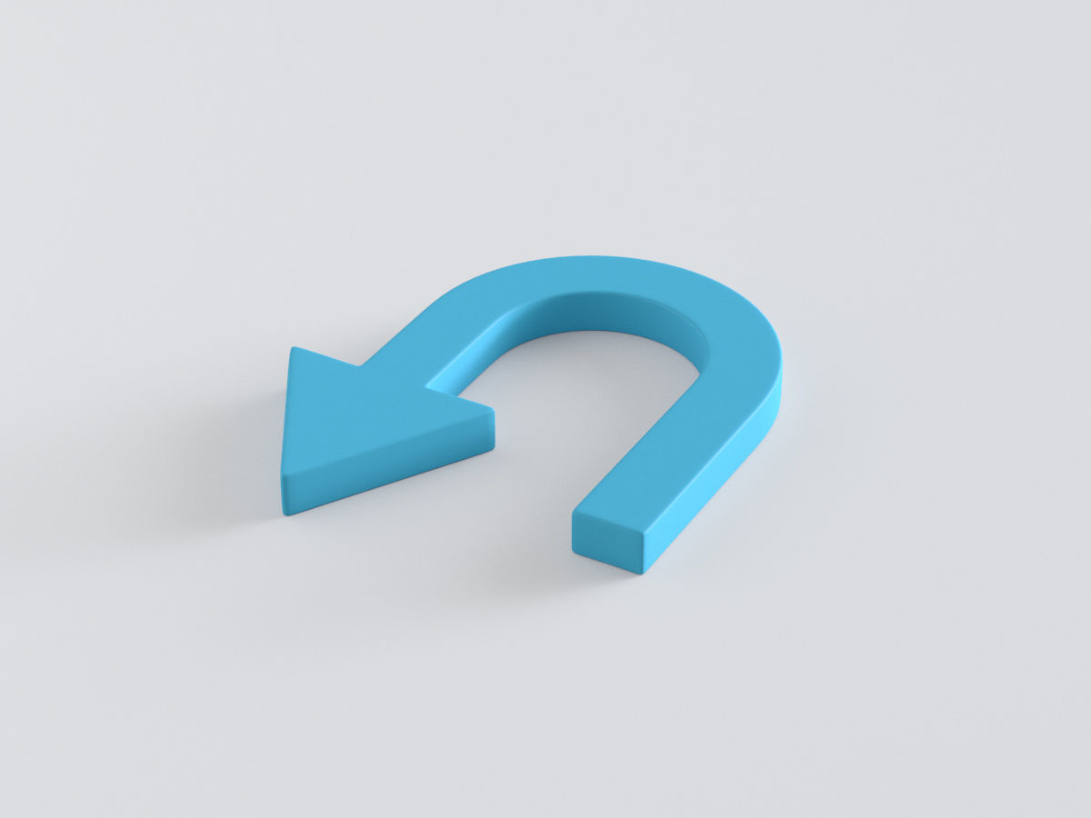 Arrow Standard Turn 3D model_1