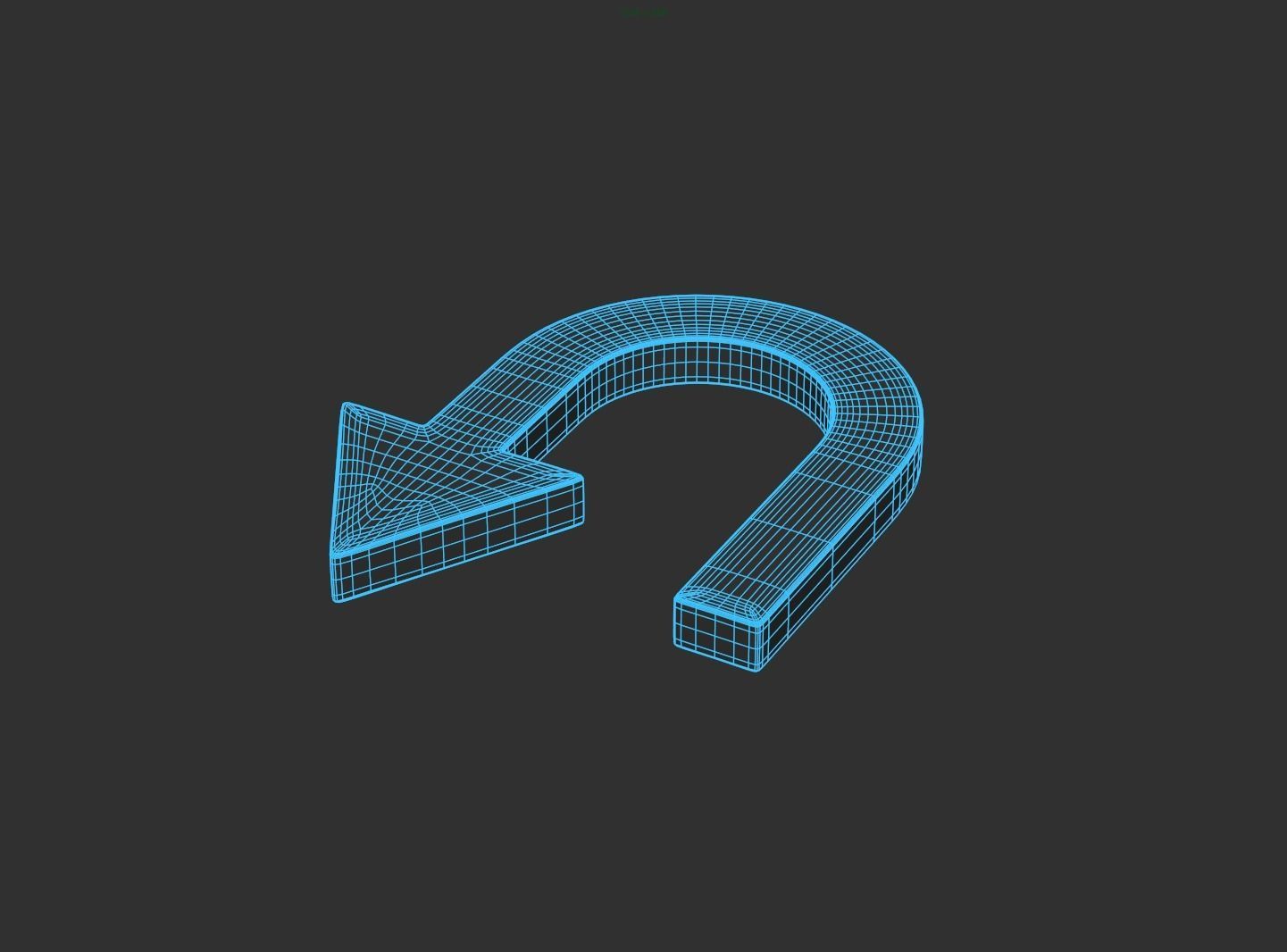 Arrow Standard Turn 3D model_2