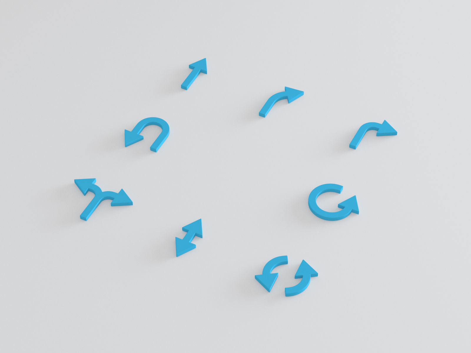 Arrow Standard Turn 3D model_6