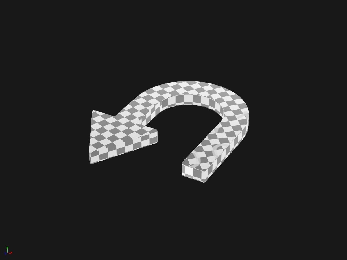 Arrow Standard Turn 3D model_3