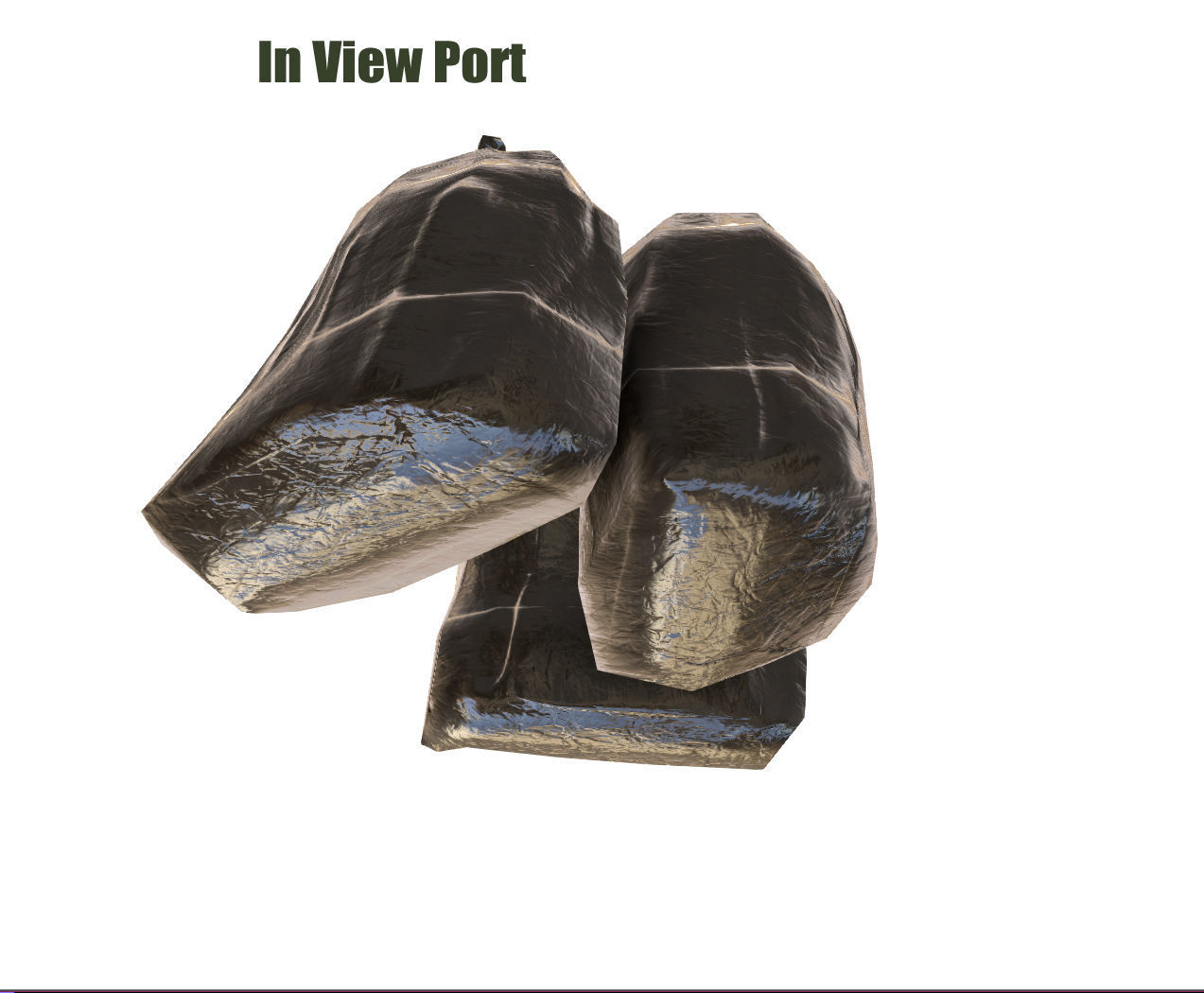 garbage bag - PBR - Game Ready Low-poly 3D model_9