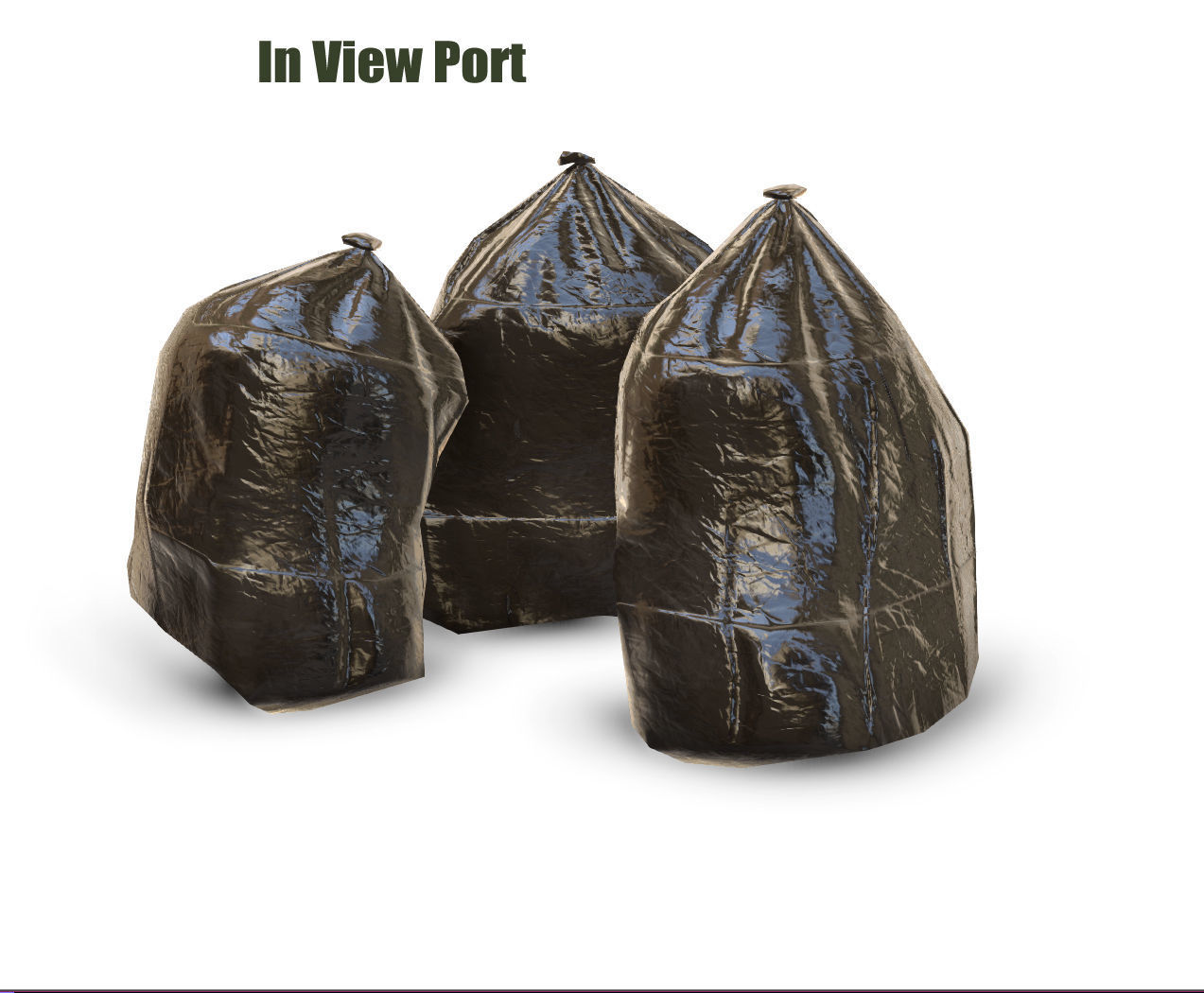 garbage bag - PBR - Game Ready Low-poly 3D model_8