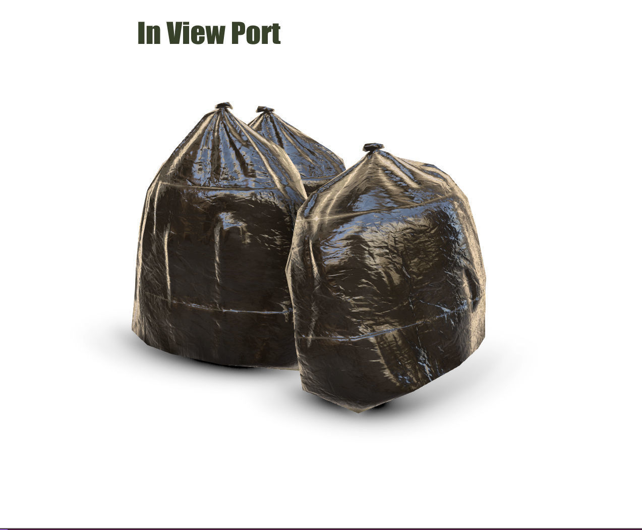 garbage bag - PBR - Game Ready Low-poly 3D model_7