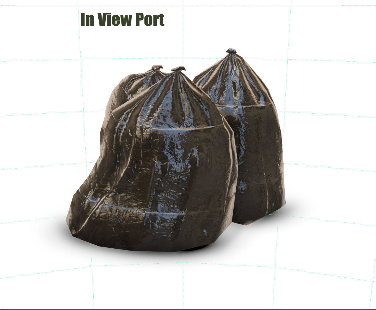 garbage bag - PBR - Game Ready Low-poly 3D model_10