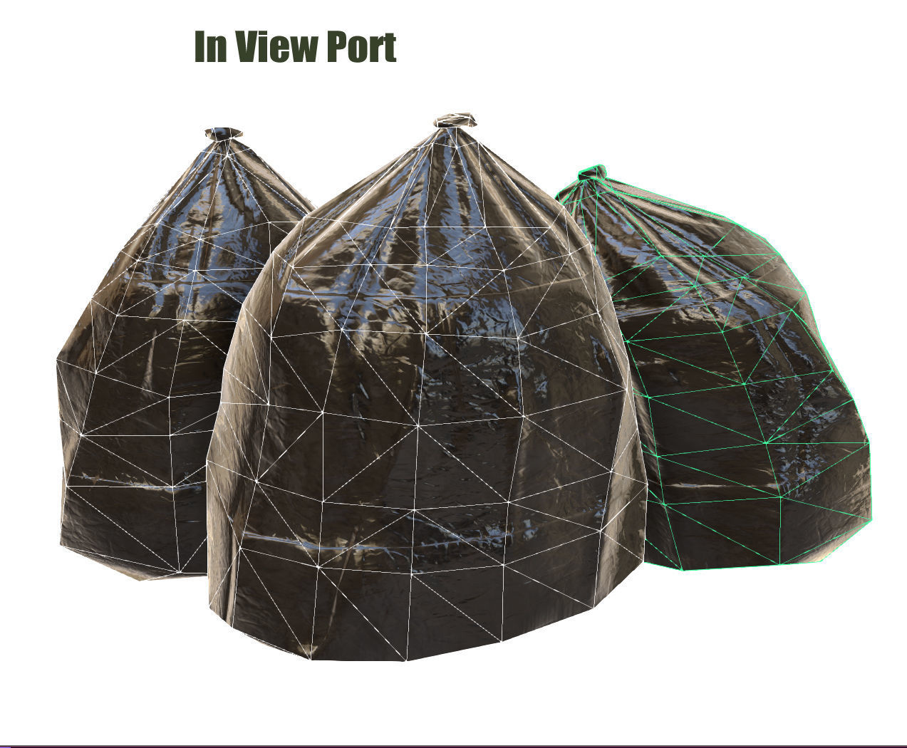 garbage bag - PBR - Game Ready Low-poly 3D model_3