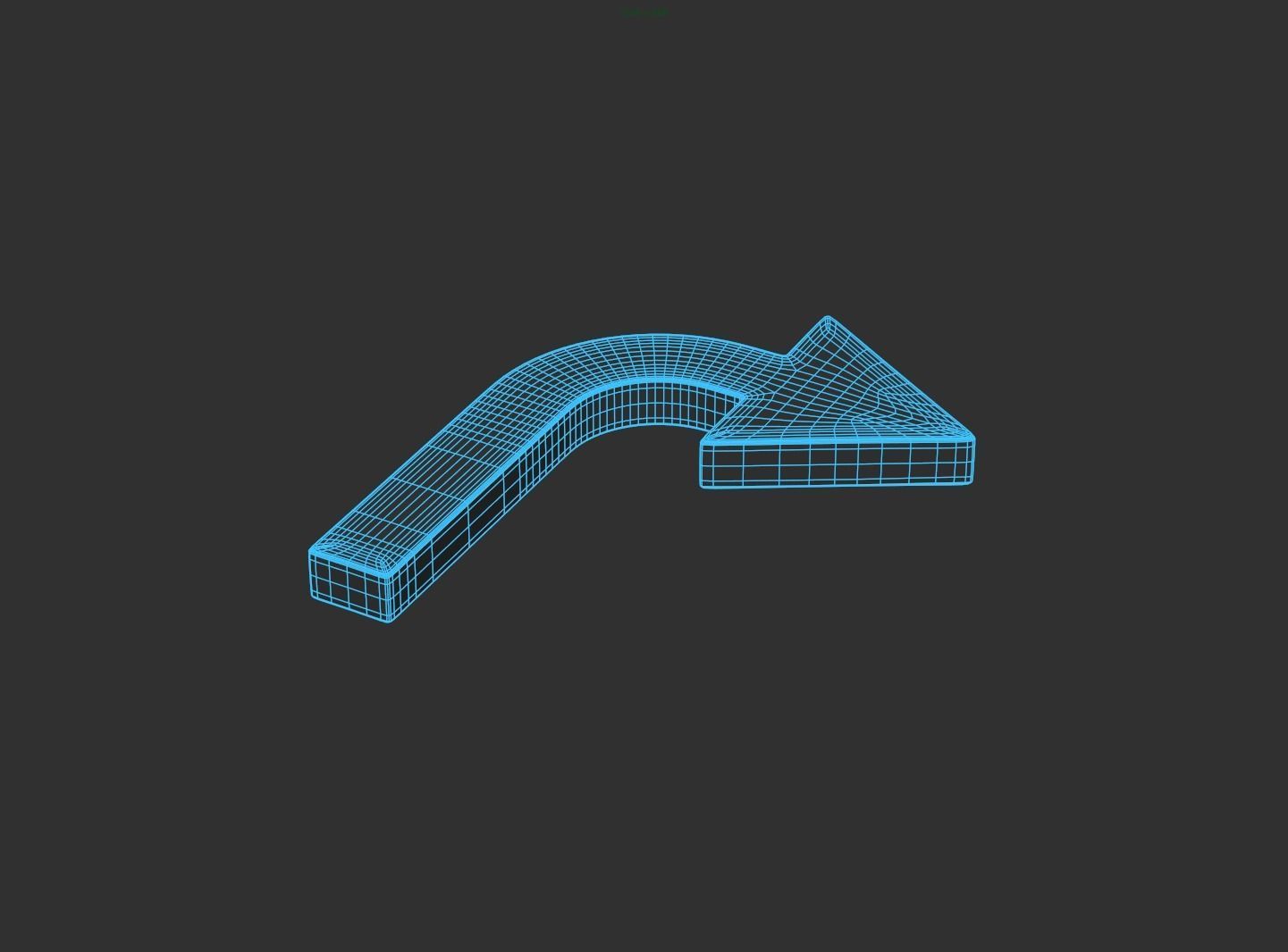 Arrow Standard Right 3D model_2