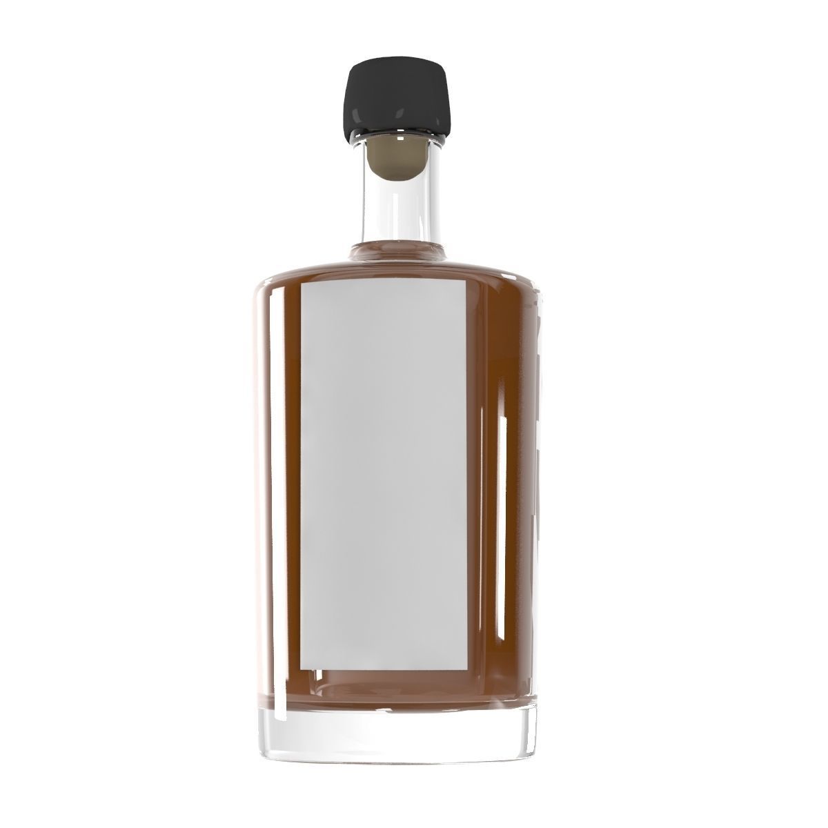 Whiskey Bottle Mockup  3D model_1