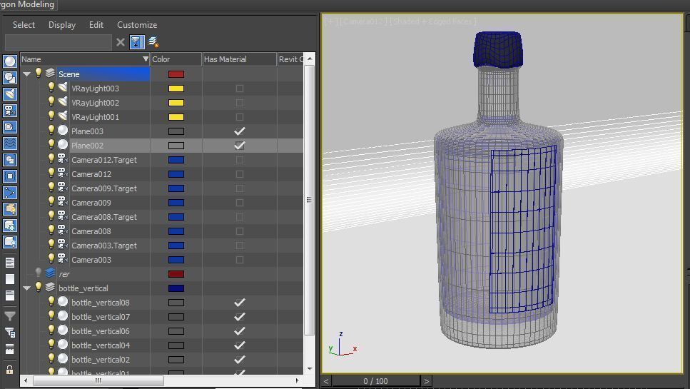 Whiskey Bottle Mockup  3D model_4