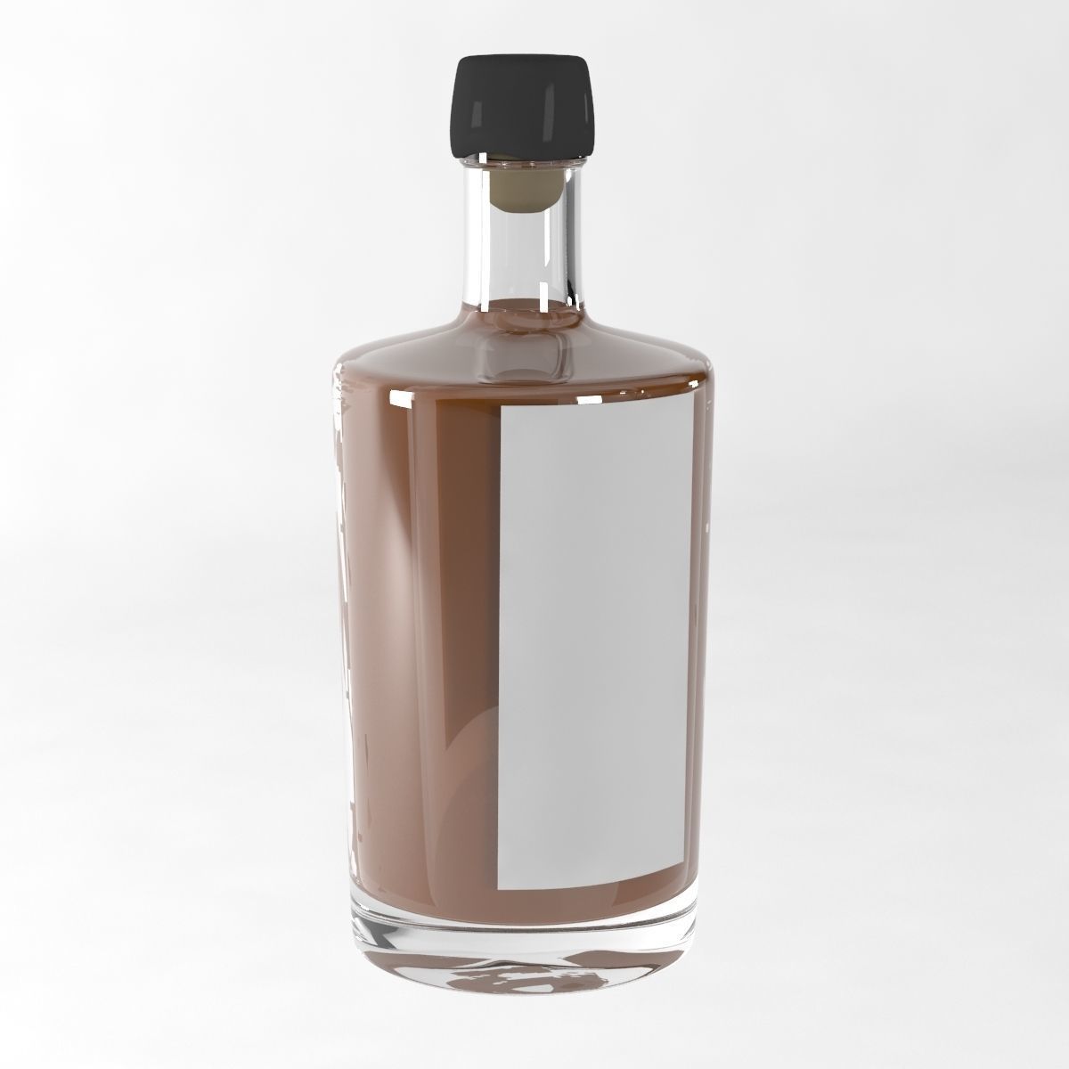 Whiskey Bottle Mockup  3D model_3