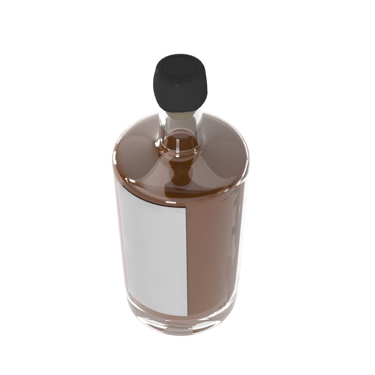 Whiskey Bottle Mockup  3D model_2