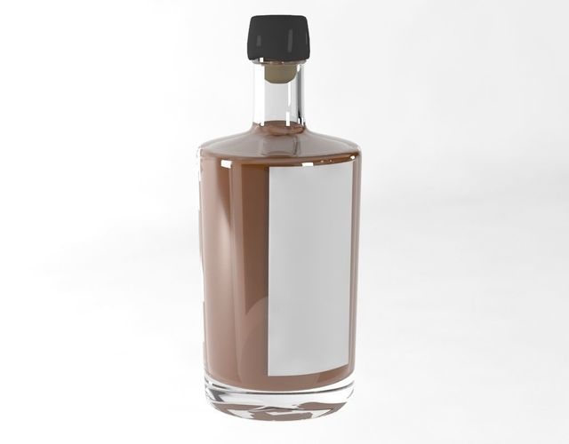 Whiskey Bottle Mockup  3D model