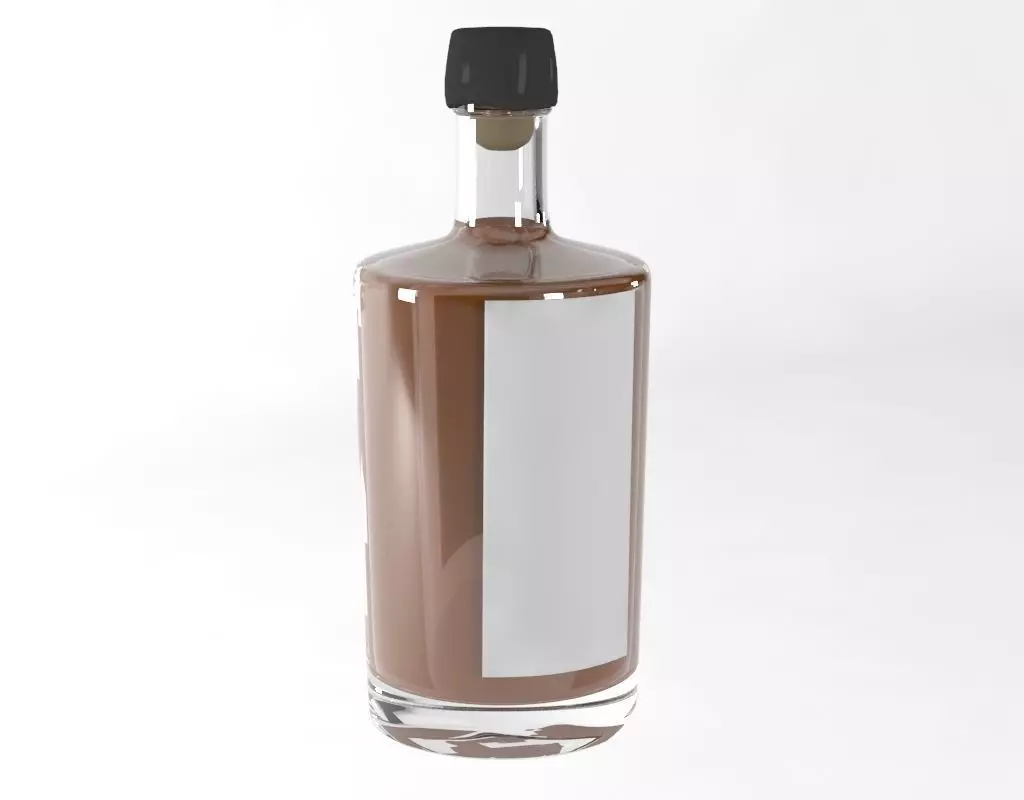 Whiskey Bottle Mockup  3D model_0
