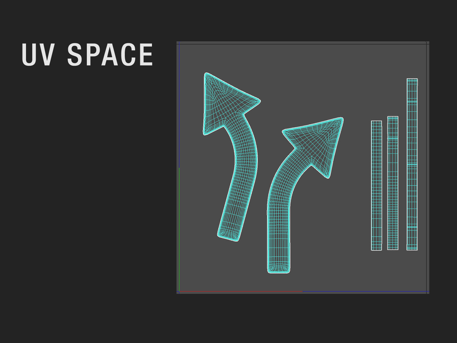 Arrow Standard Curve Right 3D model_4