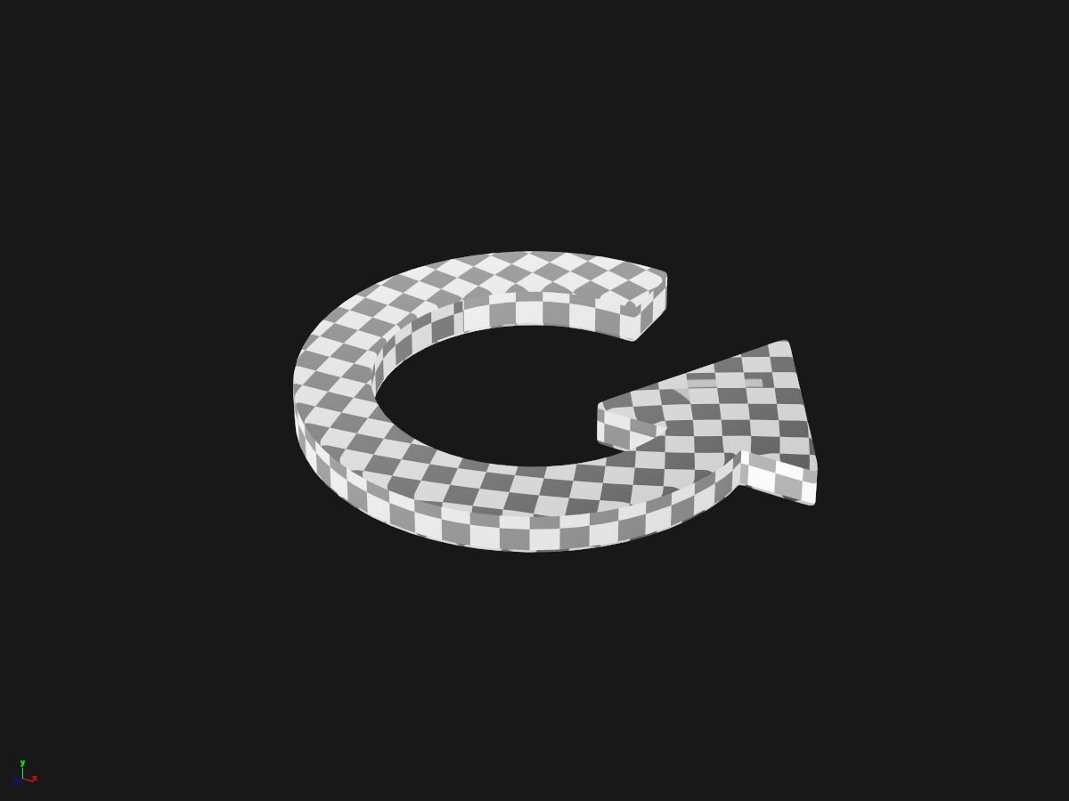 Arrow Standard Circle  3D model_3