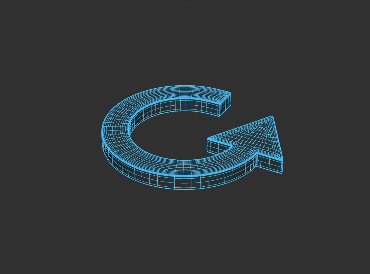 Arrow Standard Circle  3D model_2