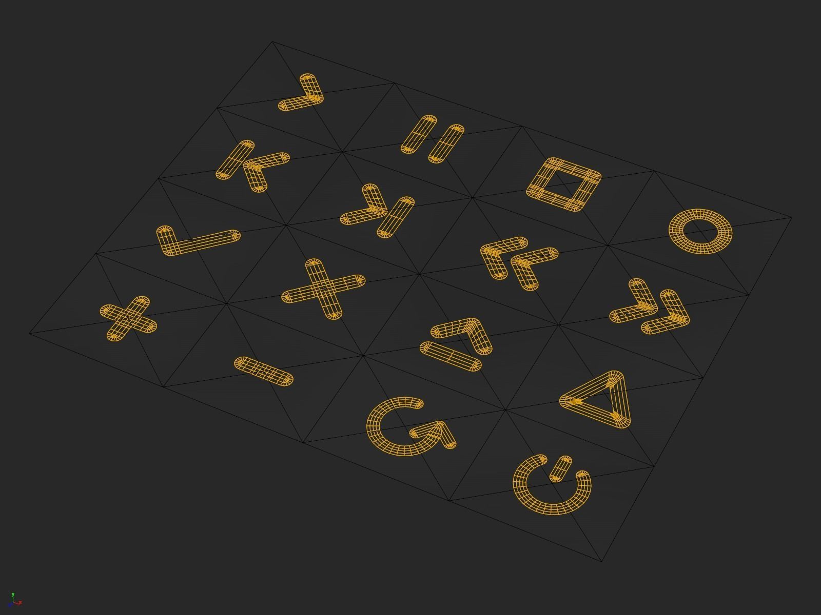 Icon Set Media Player  3D model_5