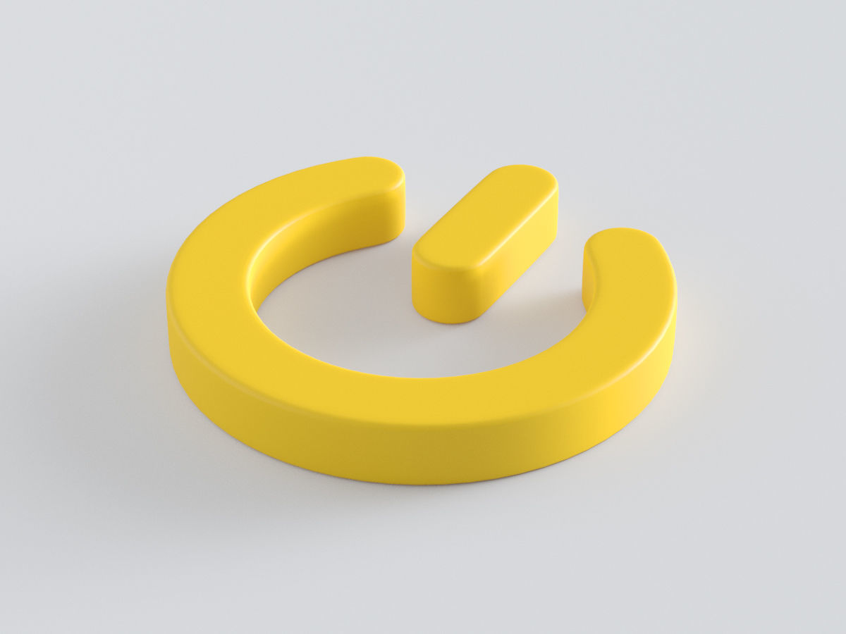 Icon Set Media Player  3D model_15