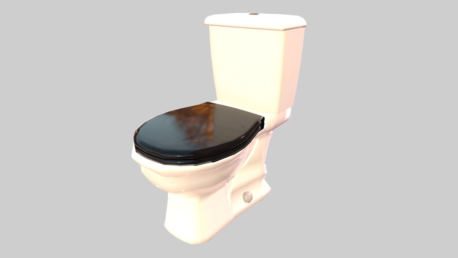 Closed Toilet Game Ready Low-poly 3D model_3