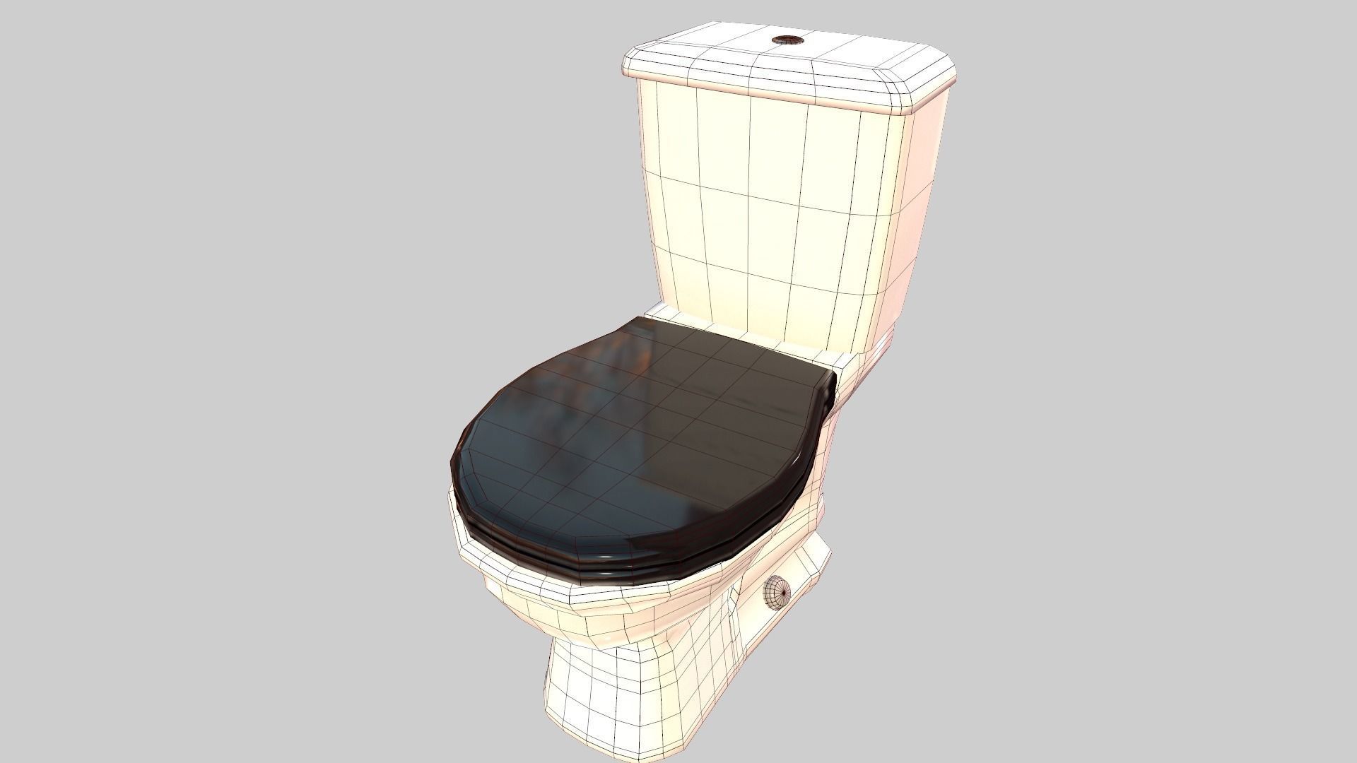 Closed Toilet Game Ready Low-poly 3D model_5