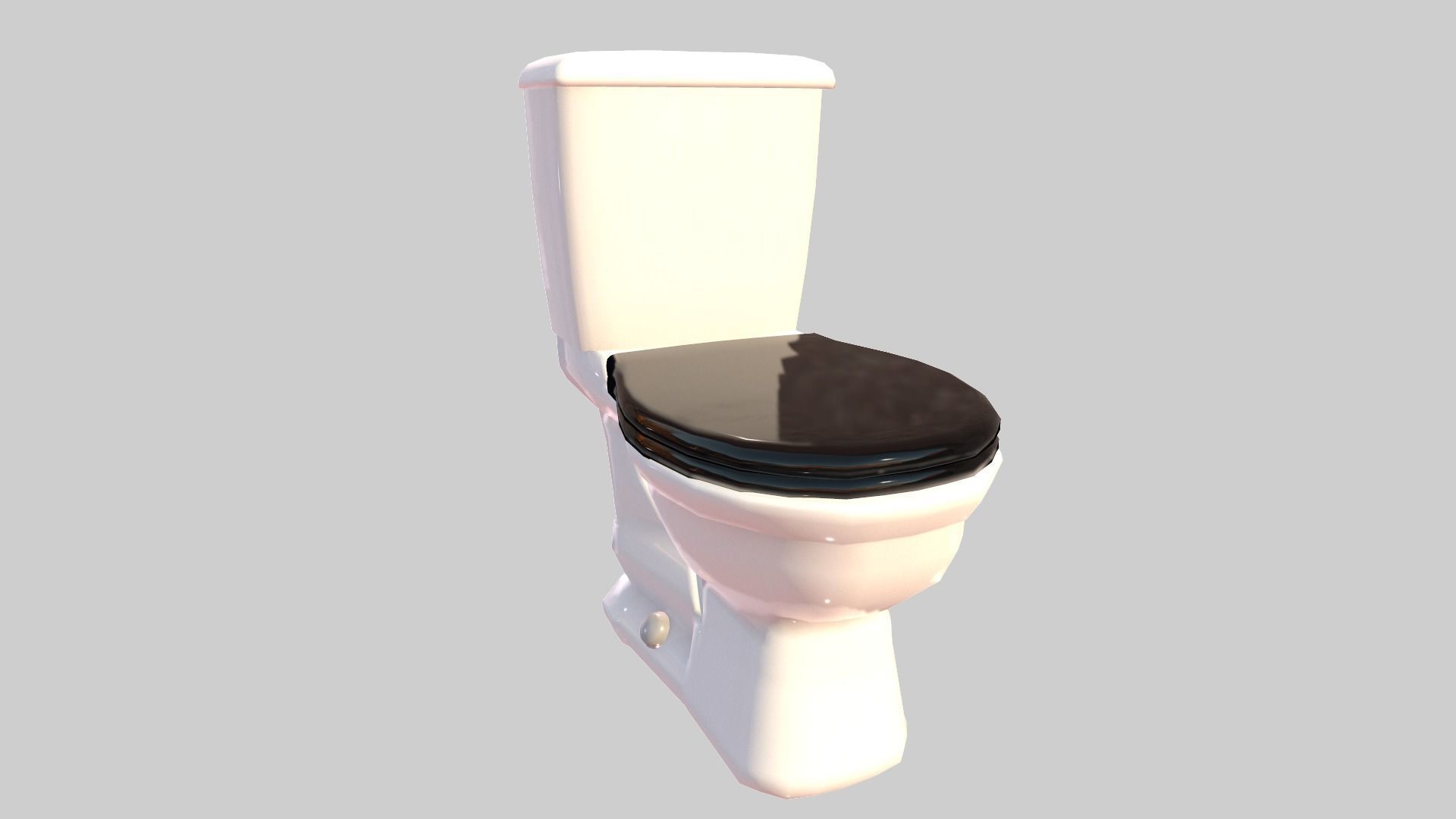 Closed Toilet Game Ready Low-poly 3D model_1