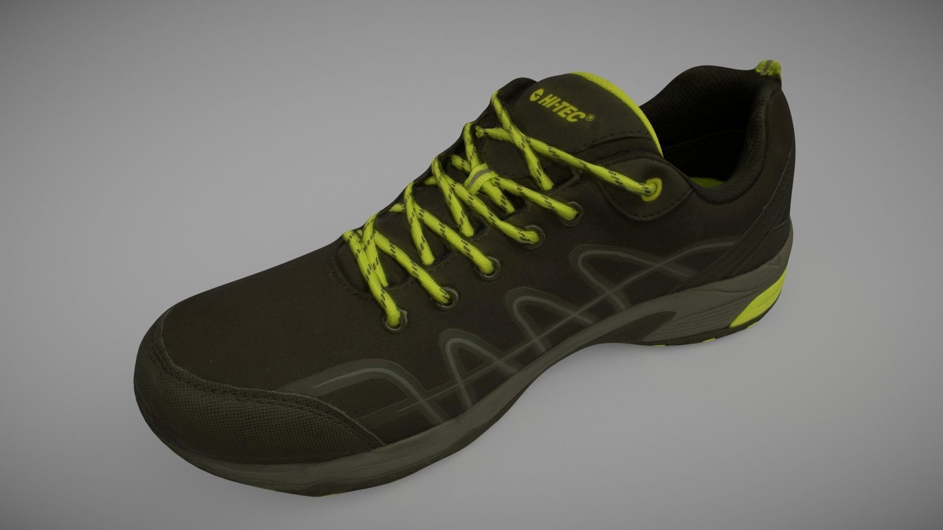 Sneaker 3D model running shoe Low-poly 3D model_1