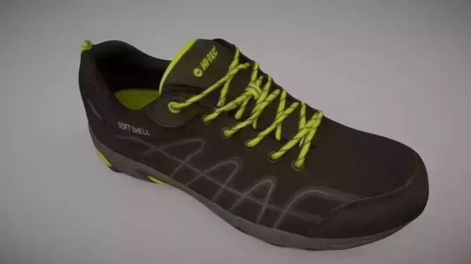 Sneaker 3D model running shoe Low-poly 3D model