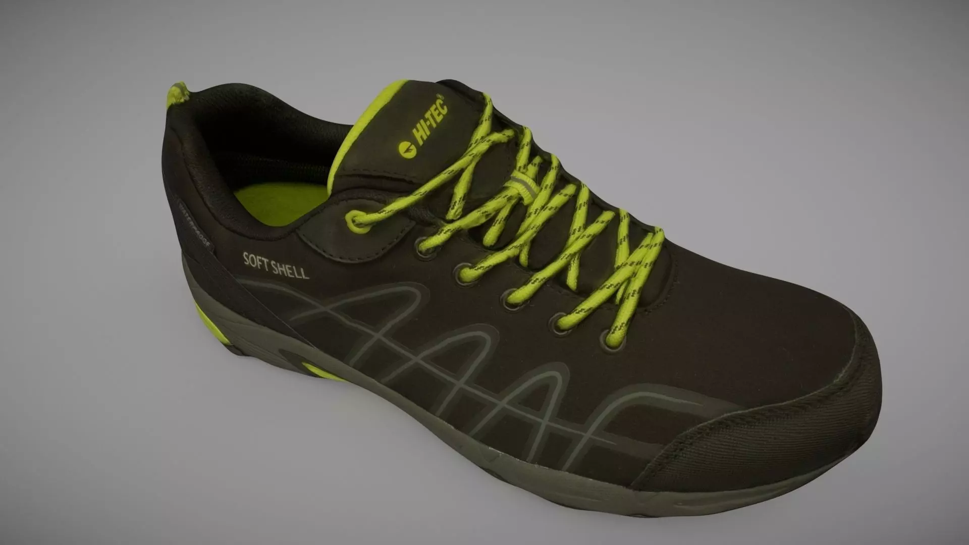 Sneaker 3D model running shoe Low-poly 3D model_0