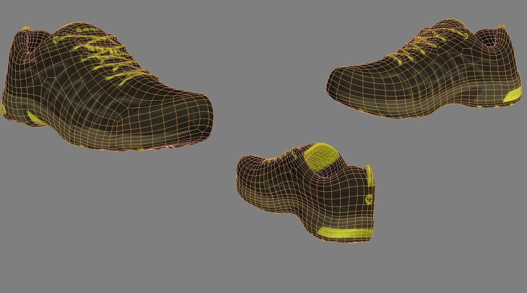 Sneaker 3D model running shoe Low-poly 3D model_6
