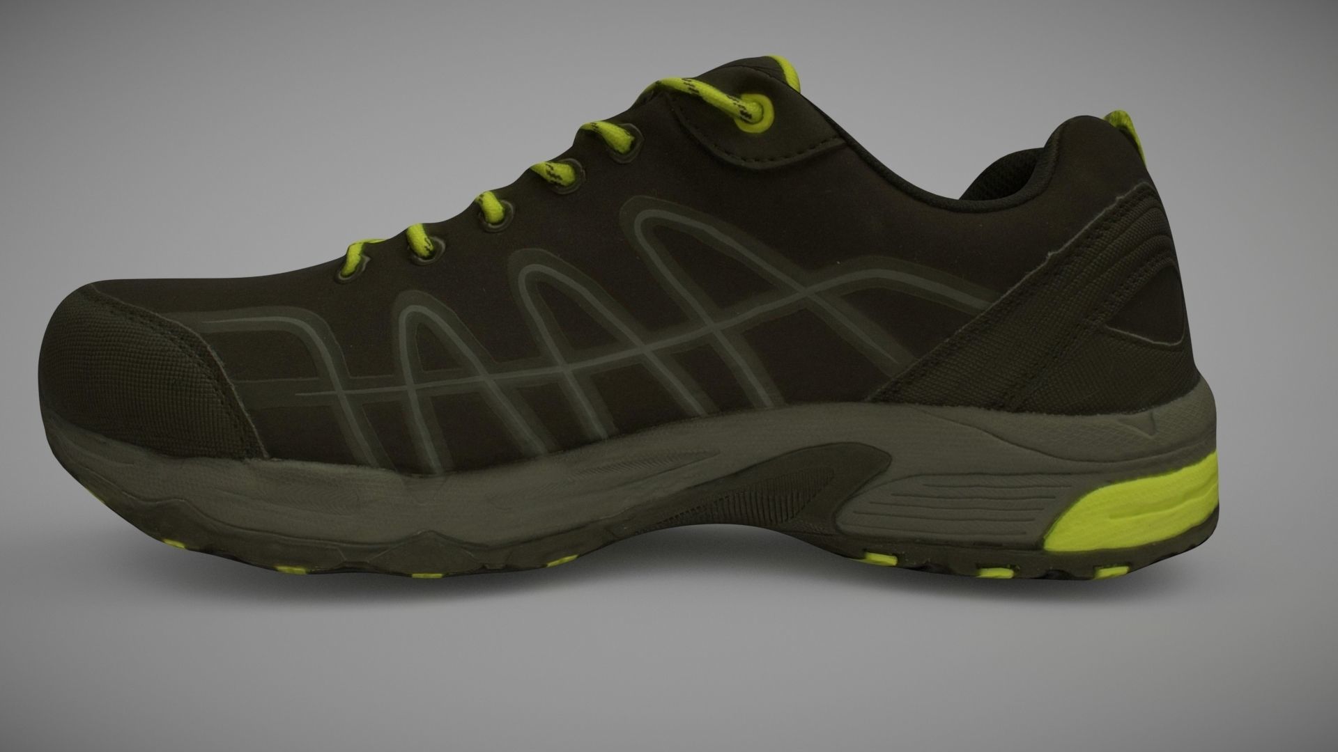 Sneaker 3D model running shoe Low-poly 3D model_5