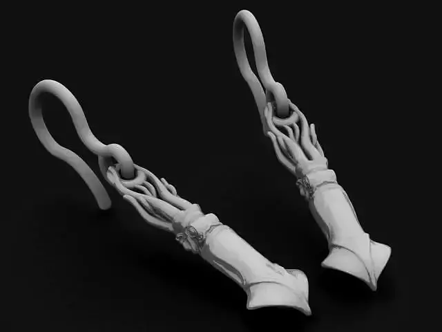 Squid Earring or Pendant